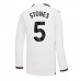Manchester City John Stones #5 Voetbalkleding Uitshirt 2023-24 Lange Mouwen